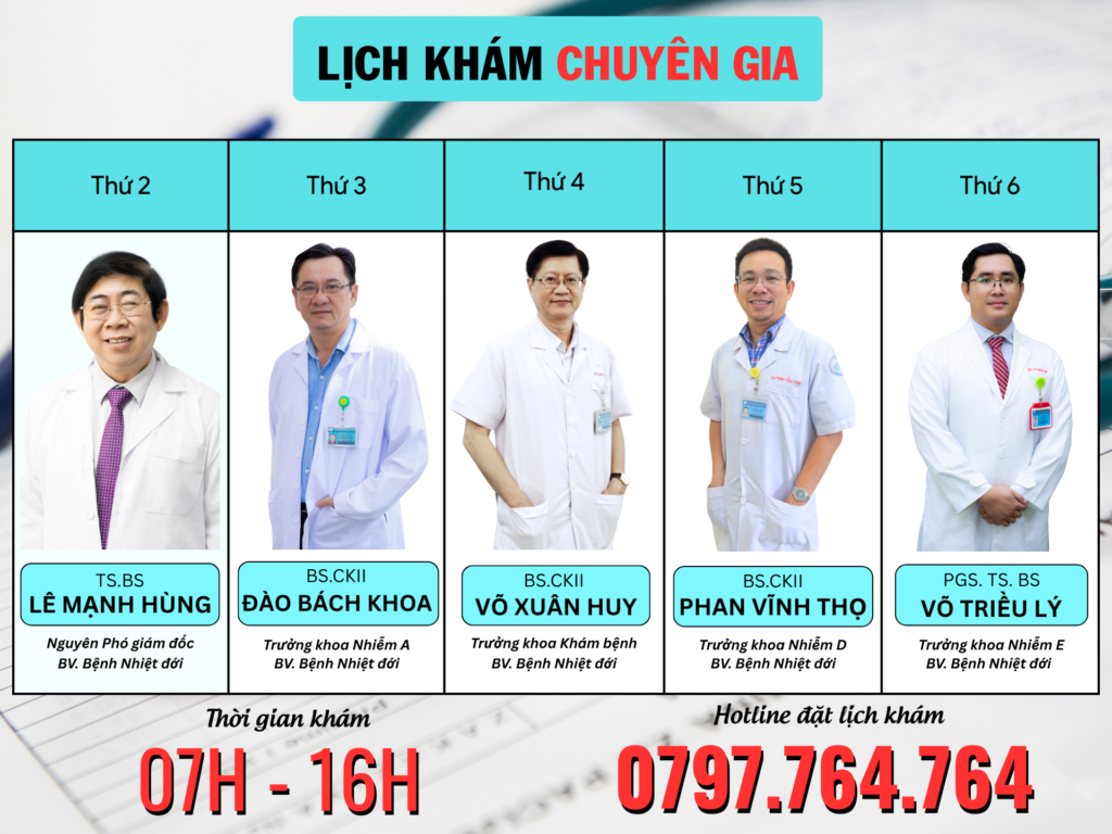 Lịch khám Chuyên gia - Gan